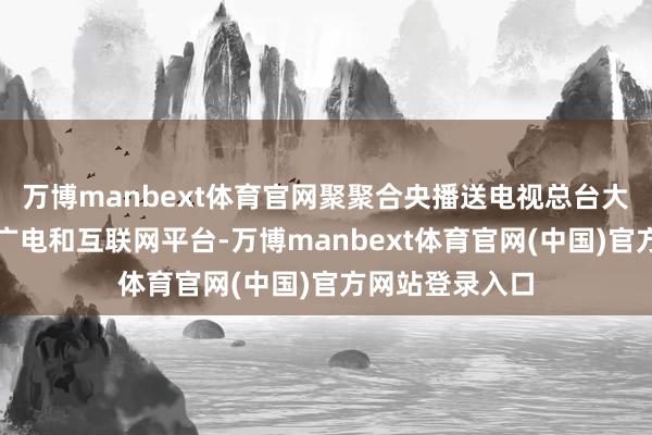 万博manbext体育官网聚聚合央播送电视总台大小屏幕、场地广电和互联网平台-万博manbext体育官网(中国)官方网站登录入口