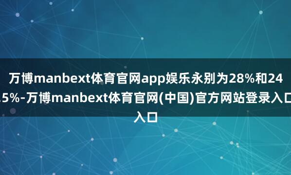 万博manbext体育官网app娱乐永别为28%和24.5%-万博manbext体育官网(中国)官方网站登录入口